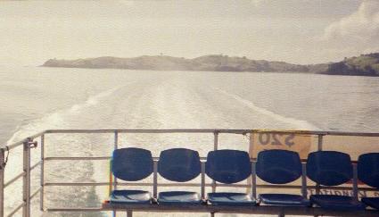 [ Looking back from the ferry leaving Waiheke ]